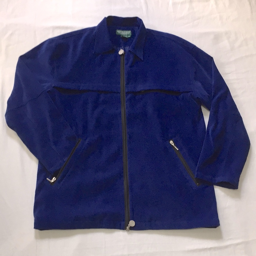 WIMBLEDON Blue Outdoor Sport Jacket Mens Unisex L